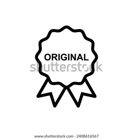 original product badge icon vector