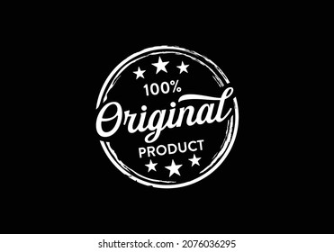 Original product badge logo. Stamp label circular round design template