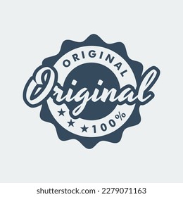 Original product badge logo. Stamp label circular round design template