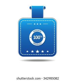 Original Product Blue Vector Icon Design