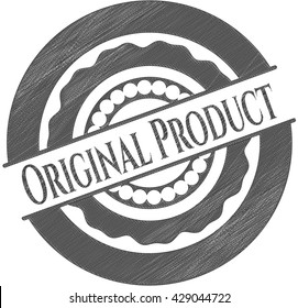 Dibujo del producto original con efecto de lápiz