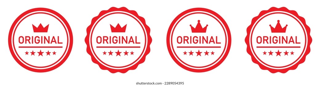 Original product label icon. Original quality emblem icon, vector illustration