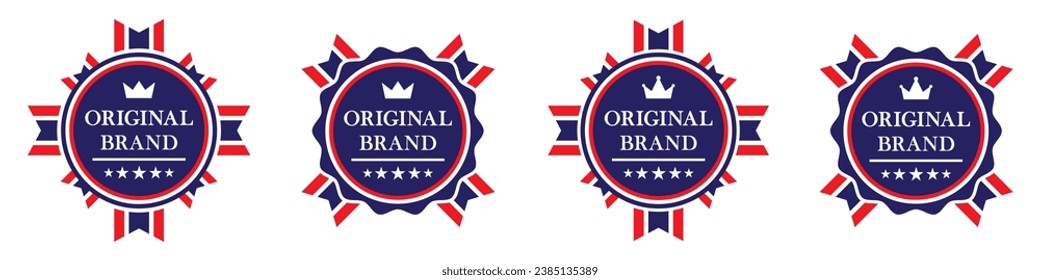 Original product label icon. Original quality emblem icon, vector illustration