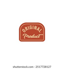 Originalprodukt-Label-Logo, Vektorvorlage