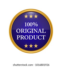 Original product label on white background. Vector illustration