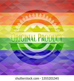 Original Product lgbt colors emblem 