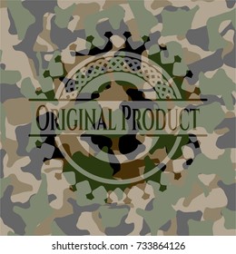 Original Product on camouflaged pattern