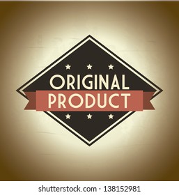 original product over beige background. vector illustration