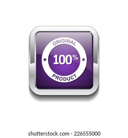 Original Product Purple Vector Icon Button