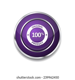 Original Product Purple Vector Icon Button