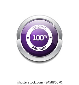 Original Product Purple Vector Icon Button