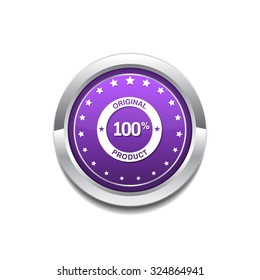 Original Product Purple Vector Icon Button