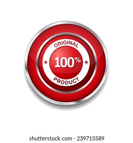 Original Product Red Vector Icon Button