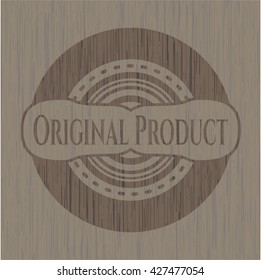 Original Product retro style wood emblem