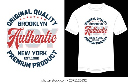 Original Quality Brooklyn Authentic New York Premium Product stylish t-shirt and apparel abstract design. Vector print, typography, poster. typography graphic design, for t-shirt prints, vector illust