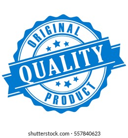 Original quality product vector stamp on white background. Quality stamp imprint.