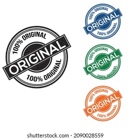 
Sello de calidad original o conjunto de etiquetas