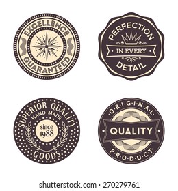 Original Quality Vintage Circular Labels Collection