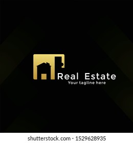 Original real estate logo design template.