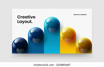 Original realistic balls placard illustration. Creative flyer design vector concept.