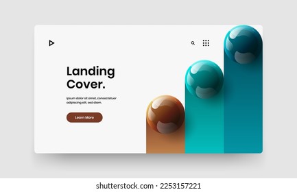 Diseño original realista de las bolas. Plantilla única de diseño vectorial de banner web.