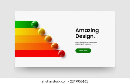 Concepto original realista de pantalla del sitio de bolas. Diseño vectorial de diseño de la lista de mano premium.