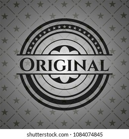 Original realistic black emblem
