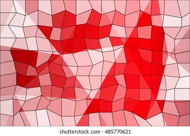 original red polygonal background. square, triangle. vector illustration. for design