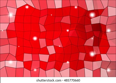 original red polygonal background. square, triangle. vector illustration. for design