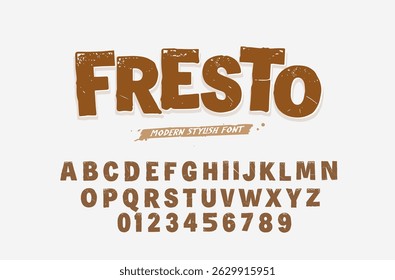 Alfabeto retro original, conjunto de caracteres criativos. vintage tipografia elegante