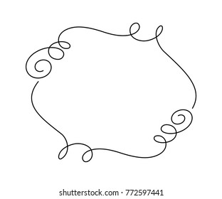 Original retro frames.Vector illustration. Black on white .