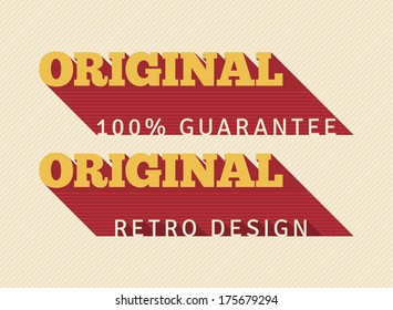 Original - retro labels. EPS8.