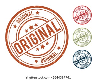 Selo de carimbo retro original - Rótulo de crachá de grunge vintage