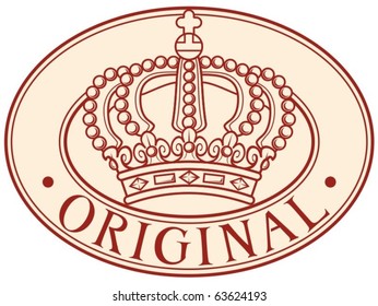 original - royal crown symbol (seal)