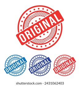 Original, Rubber stamp Design vector, illustration