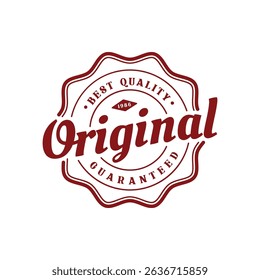 Original rubber stamp seal template design