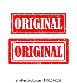 Original Rubber Stamp. Original Stamp Seal – Vector