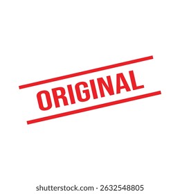 Original Rubber Stamp. Original Stamp Seal – Vector