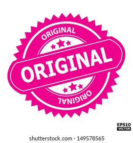 Original rubber stamp sign-eps10 vector