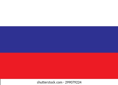 Original Russia flag vector in official format and true colors.