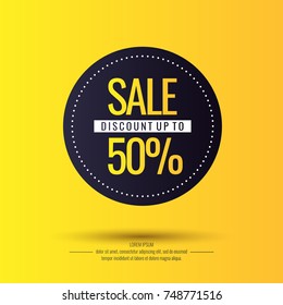 Original sale poster for discount. Vector illustration