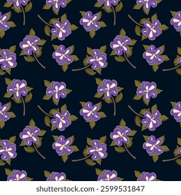 Original seamless floral pattern. Print for fabric, wallpaper, covers. Background with flowers and floral motifs.