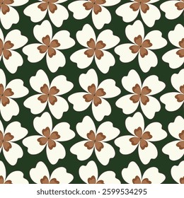 Original seamless floral pattern. Print for fabric, wallpaper, covers. Background with flowers and floral motifs.