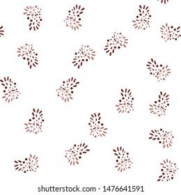 Original Seamless pattern with Abstract figures moderate and desaturated red color. Can be used for printing on packaging, bags, cups, laptop, box, etc. Pattern under the mask. Vector.