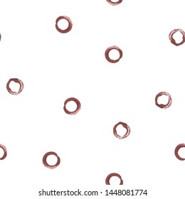 Original Seamless pattern a Circle Desaturated dark red and grayish red color. Perfect for your design, textile, pattern fills, box, posters, cards, etc. Pattern under the mask. Vector.