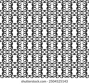 Original seamless pattern in the form of a lattice on a white background