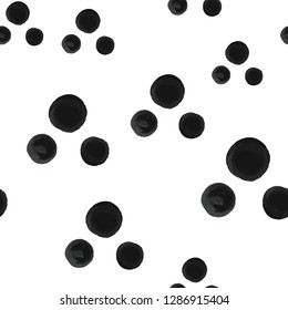 Original Seamless Pattern Triangle of Dots Very dark mostly black cyan. Perfect for your design, textile, pattern fills, box, posters, cards, web page background etc. Pattern under the mask. Vector.