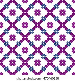 original seamless patterns for embroidery. floral theme. Pixel Mosaic. vector illustration. for the textile industry, home crafts