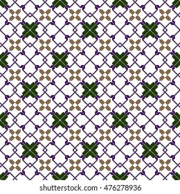 original seamless patterns for embroidery. floral theme. Pixel Mosaic. vector illustration. boho art for printing