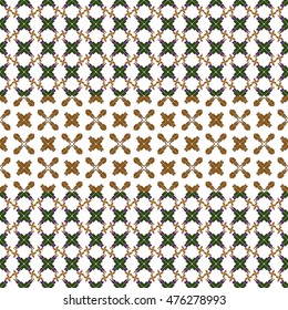 original seamless patterns for embroidery. floral theme. Pixel Mosaic. vector illustration. boho art for printing